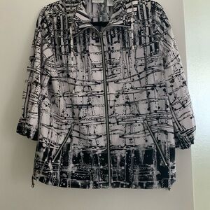 NWT Chico’s Zenergy NEEMA SPLATTER Bungi Sport Jacket